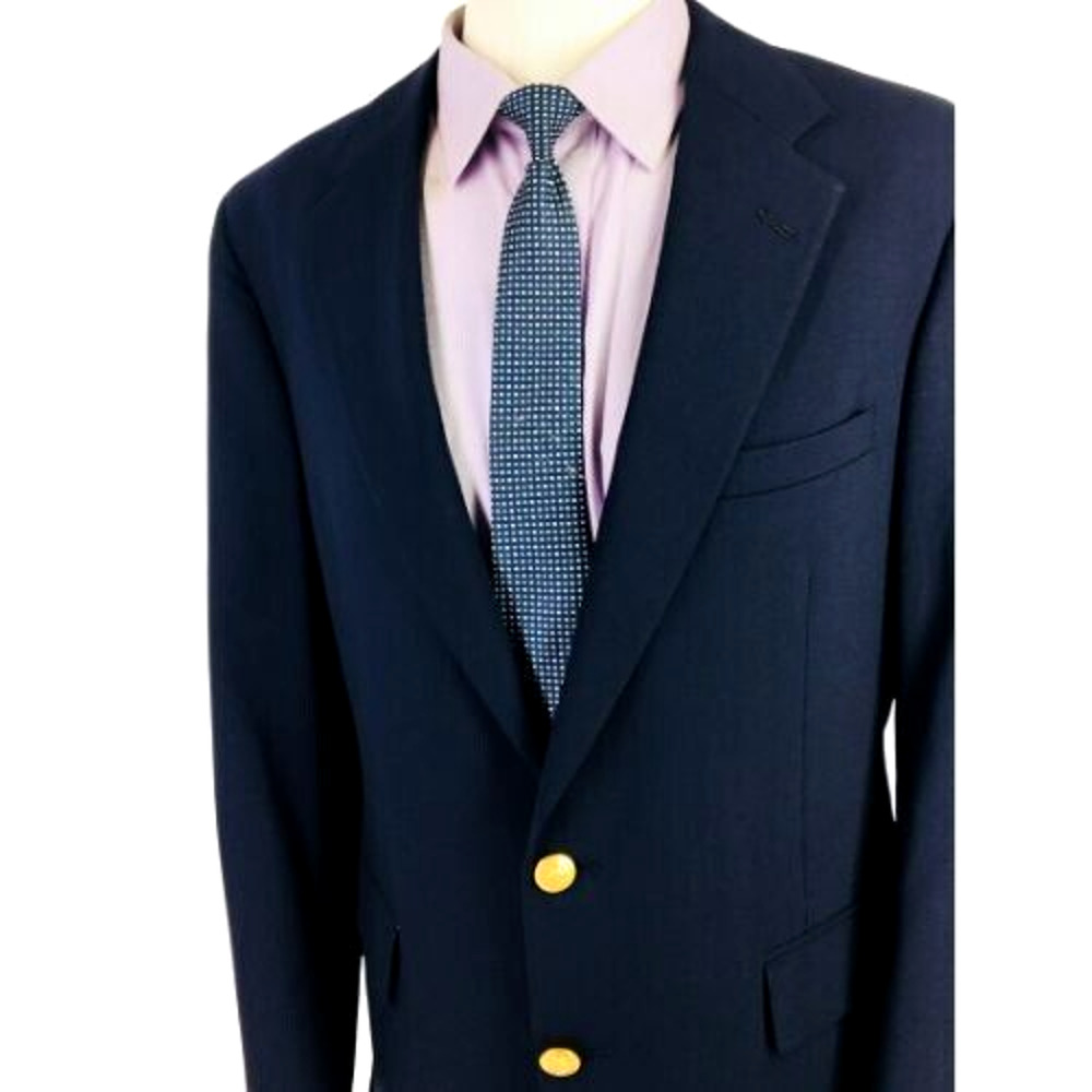 44L Chaps Ralph Lauren USA Mens Vintage 2 Button Wool Blazer Sport Coat Jacket - Picture 8 of 12